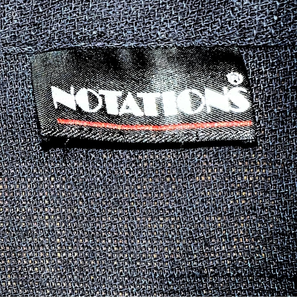 Notations Black Sleeveless Button Down Top (L) Excellent Condition - Picture 5 of 7